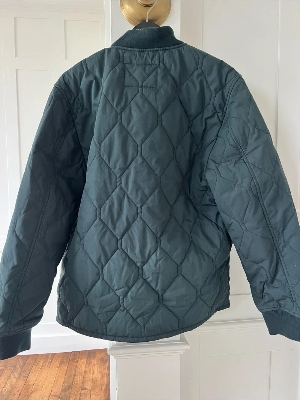 J.Crew Quilted Men's Jacket in Deep Navy Teal - midweight Layer Medium